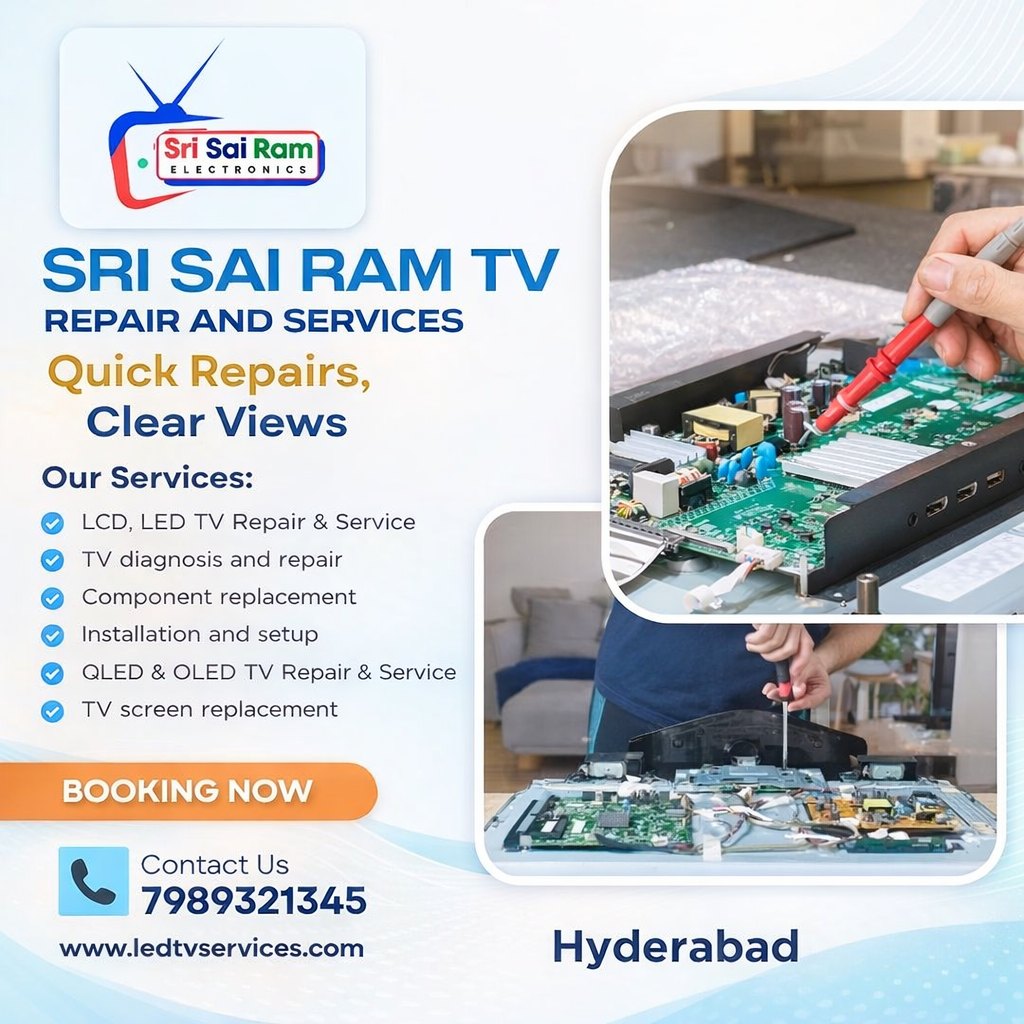 Same Day Smart TV Repair Technicians in Hyderabad | Sri Sai Ram Electricals