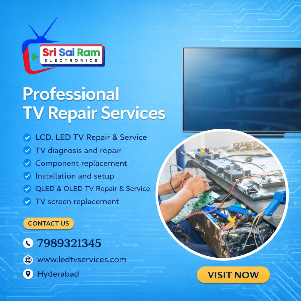 Smart TV Service and Repair Near Me in Hyderabad | Sri Sai Ram Electricals