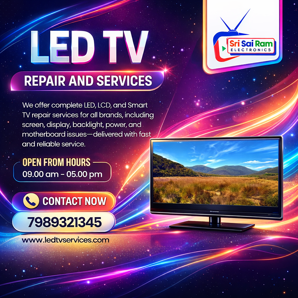 Complete Guide to Smart TV Panel, Backlight & Circuit Repairs | Sri Sai Ram Electricals