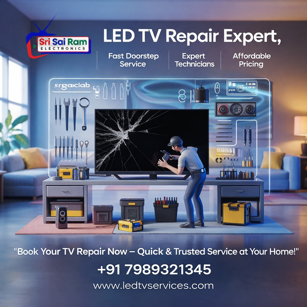 Home Service for Smart LED TV Repair in Hyderabad | Sri Sai Ram Electricals